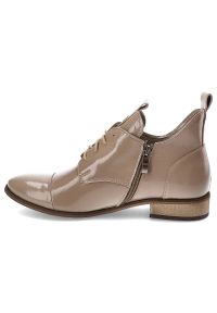 Brązowe Botki Armodo Stylowe Skórzane Buty Na Obcasie. Okazja: na co dzień. Kolor: brązowy. Materiał: skóra. Szerokość cholewki: normalna. Obcas: na obcasie. Styl: elegancki. Wysokość obcasa: średni #5
