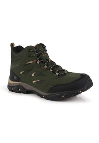 Buty trekkingowe męskie HolcombeIEP Mid Regatta. Kolor: zielony. Sport: turystyka piesza