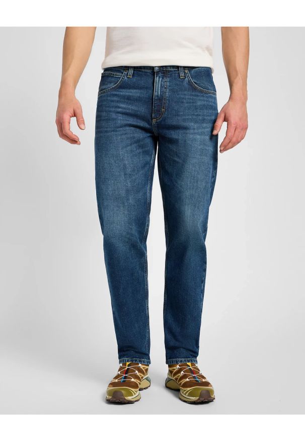 Lee - LEE MĘSKIE SPODNIE JEANSOWE OSCAR ECLIPSE BLUE 112355855 L76F016432
