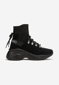 Born2be - Czarne Sneakersy z Elastyczną Cholewką za Kostkę Nicosia. Wysokość cholewki: za kostkę. Kolor: czarny. Szerokość cholewki: normalna #3