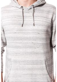 Lee - BLUZA MĘSKA LEE HOODIE GREY MELE L81XHH37. Kolor: szary. Wzór: paski #5