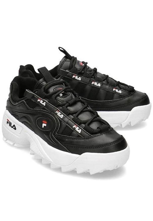Buty do chodzenia damskie Fila Dformation Wmn. Zapięcie: sznurówki. Kolor: czarny. Materiał: materiał, syntetyk, skóra. Szerokość cholewki: normalna. Sport: turystyka piesza
