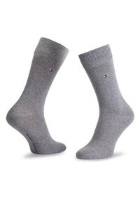 TOMMY HILFIGER - Tommy Hilfiger Skarpety długie 371111 Szary. Kolor: szary. Materiał: materiał #2