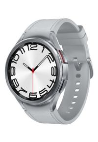 SAMSUNG - Smartwatch Samsung Galaxy Watch 6 Classic LTE 47mm srebrny (R965). Rodzaj zegarka: smartwatch. Kolor: srebrny. Styl: klasyczny, elegancki #1