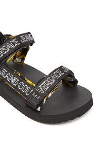 Versace Jeans Couture Sandały 78YA3S7B Czarny. Kolor: czarny. Materiał: materiał #4