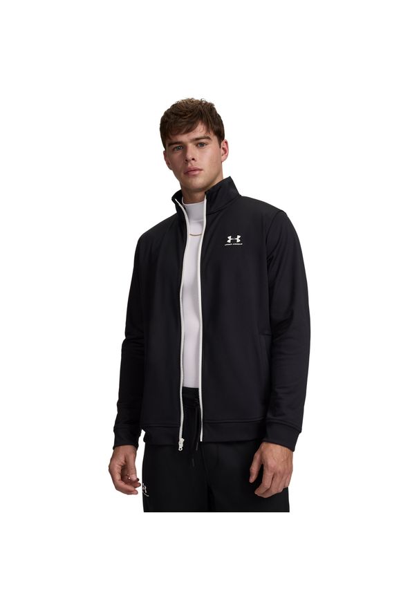 Bluza męska Under Armour Sportstyle Tricot Jacket (1329293-002). Kolor: czarny. Długość: długie. Styl: klasyczny