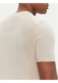 BOSS T-Shirt Momentum 50520683 Beżowy Regular Fit. Kolor: beżowy. Materiał: bawełna, syntetyk #4