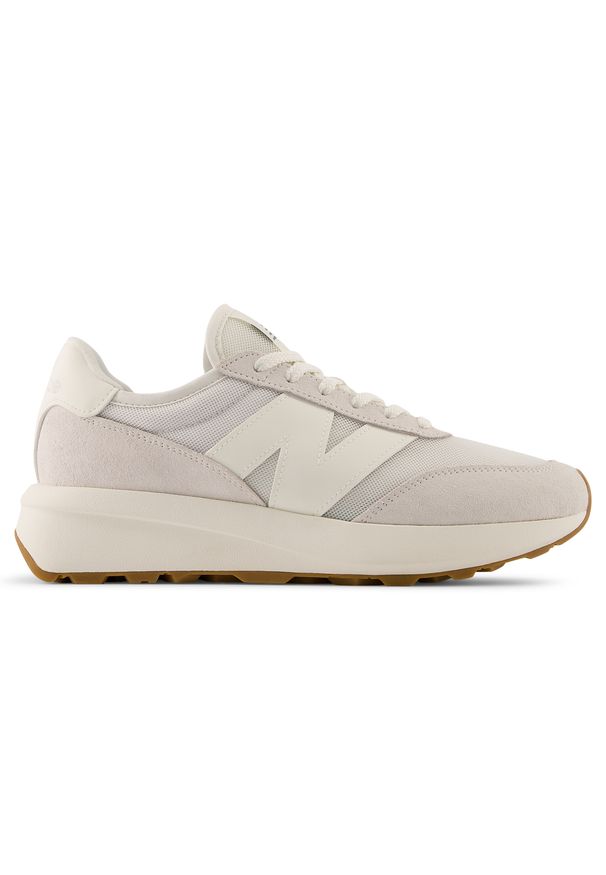 Buty unisex New Balance U370SG – beżowe. Kolor: beżowy. Materiał: zamsz, skóra. Szerokość cholewki: normalna. Sezon: lato