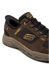 skechers - Skechers Sneakersy Oak Canyon 237450/BRBK Brązowy. Kolor: brązowy. Materiał: zamsz, skóra #5