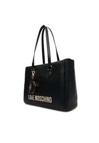 Love Moschino - LOVE MOSCHINO Torebka JC4105PP1NLT1000 Czarny. Kolor: czarny. Materiał: skórzane