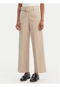 Marella Spodnie materiałowe Nicchia 2613131074 Beżowy Regular Fit. Kolor: beżowy. Materiał: bawełna #1