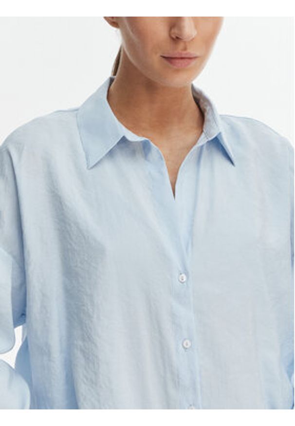 only - ONLY Koszula Zazima 15272523 Błękitny Oversize. Kolor: niebieski
