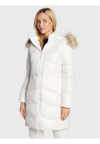 Calvin Klein Płaszcz zimowy K20K204953 Biały Regular Fit. Kolor: biały. Materiał: syntetyk. Sezon: zima