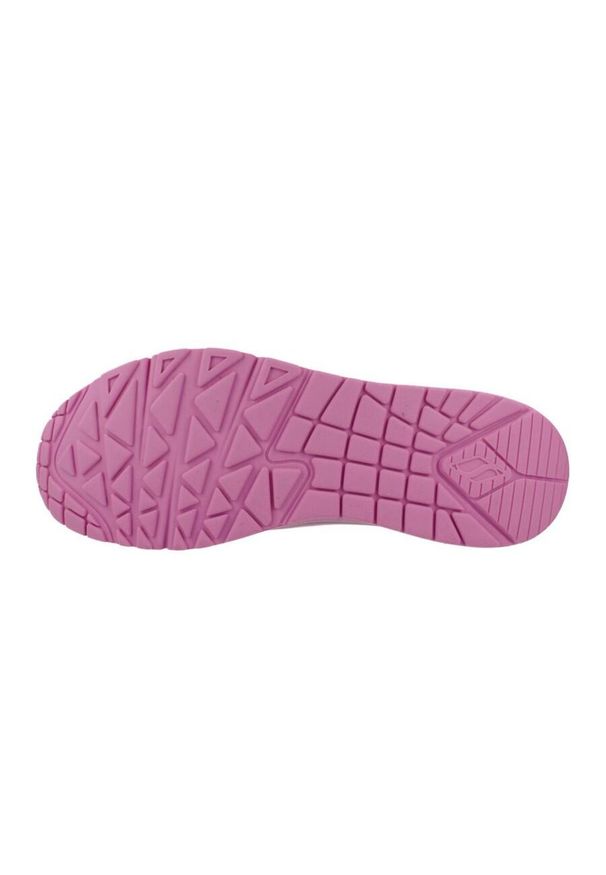skechers - Buty SKECHERS Uno Stand On Air. Kolor: różowy. Materiał: skóra, syntetyk. Szerokość cholewki: normalna. Wzór: gładki