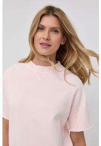 Victoria Victoria Beckham Bluza damska kolor różowy gładka. Okazja: na co dzień. Kolor: różowy. Długość rękawa: krótki rękaw. Długość: krótkie. Wzór: gładki. Styl: casual #5