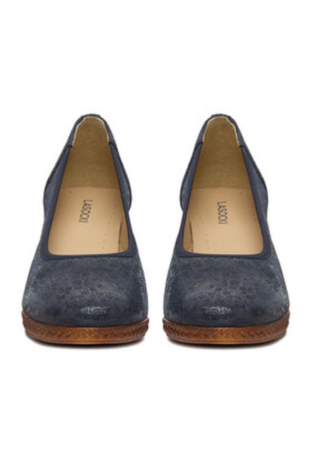 Lasocki Półbuty CEO-WI23-2188-10 Granatowy. Kolor: niebieski. Materiał: skóra, zamsz