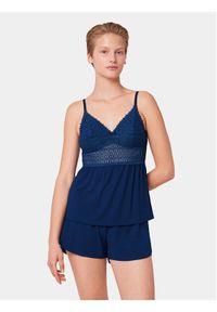 Triumph Piżama Aura Spotlight 10218289 Niebieski Regular Fit. Kolor: niebieski