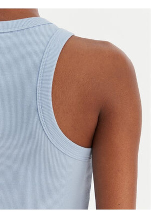Hugo - HUGO Top Baby 50511450 Błękitny Slim Fit. Kolor: niebieski. Materiał: bawełna