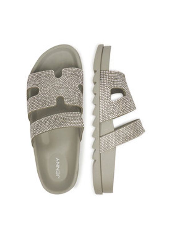 Jenny - JENNY Klapki LC050429 Szary. Kolor: szary. Materiał: syntetyk