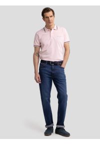 Big-Star - Koszulka męska polo różowa Wladym 600. Typ kołnierza: polo. Kolor: różowy. Materiał: bawełna, dzianina. Wzór: nadruk #6
