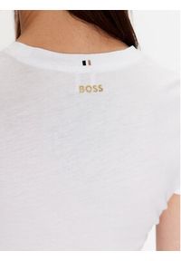 BOSS - Boss T-Shirt 50484941 Biały Slim Fit. Kolor: biały. Materiał: bawełna