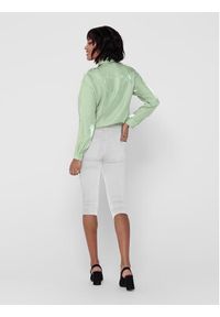 only - ONLY Spodnie capri 15136463 Biały Slim Fit. Kolor: biały. Materiał: wiskoza #3