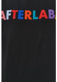 After Label - T-shirt. Okazja: na co dzień. Kolor: czarny. Wzór: aplikacja. Styl: casual #3