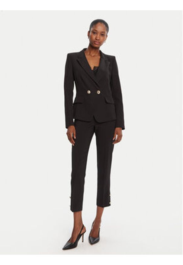 Rinascimento Chinosy CFC0126223003 Czarny Slim Fit. Kolor: czarny. Materiał: syntetyk