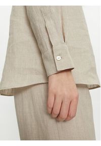 Marella Koszula Alcide 2413111142 Écru Regular Fit. Materiał: len #4