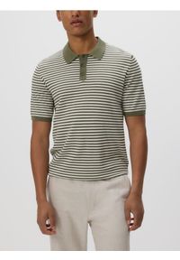 Reserved - Sweter polo z wiskozą - zielony. Typ kołnierza: polo. Kolor: zielony. Materiał: wiskoza