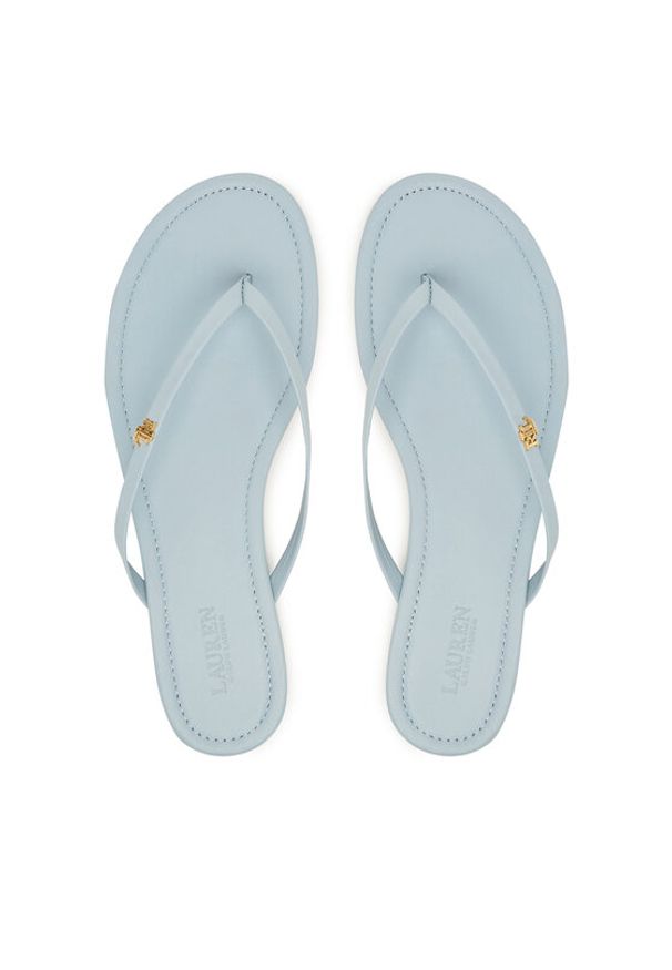 Lauren Ralph Lauren - LAUREN RALPH LAUREN Japonki 802953931012 Niebieski jasny. Kolor: niebieski. Materiał: skóra