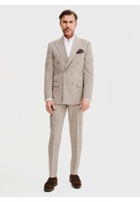 Pako Lorente - PAKO LORENTE – Dwurzędowa marynarka garniturowa w kratę. Materiał: wełna #10