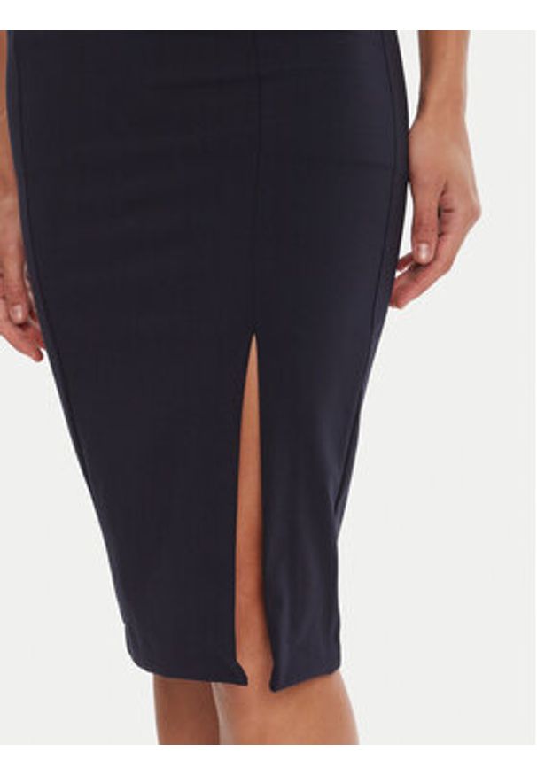 Rinascimento Spódnica ołówkowa CFC0126167003 Granatowy Slim Fit. Kolor: niebieski. Materiał: syntetyk