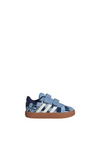 Buty Adidas Disney Mickey Mouse Vl Court Infants. Kolor: biały, wielokolorowy, niebieski. Materiał: materiał. Wzór: motyw z bajki