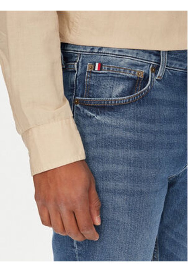 TOMMY HILFIGER - Tommy Hilfiger Jeansy Denton MW0MW39650 Niebieski Straight Fit. Kolor: niebieski
