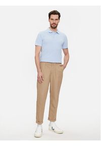 United Colors of Benetton - United Colors Of Benetton Polo 3089J3179 Błękitny Regular Fit. Typ kołnierza: polo. Kolor: niebieski. Materiał: bawełna
