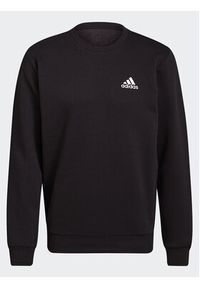 Adidas - adidas Bluza Essentials Fleece Sweatshirt GV5295 Czarny Regular Fit. Kolor: czarny. Materiał: bawełna #7