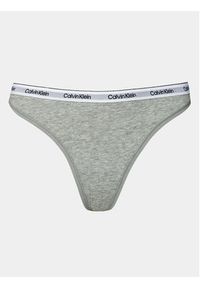 Calvin Klein Underwear Stringi 000QD5043E Szary. Kolor: szary. Materiał: bawełna