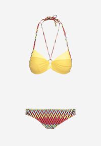 Renee - Żółte Bikini Push Up z Figami w Mozaikowy WzórMalandra. Kolor: żółty #3