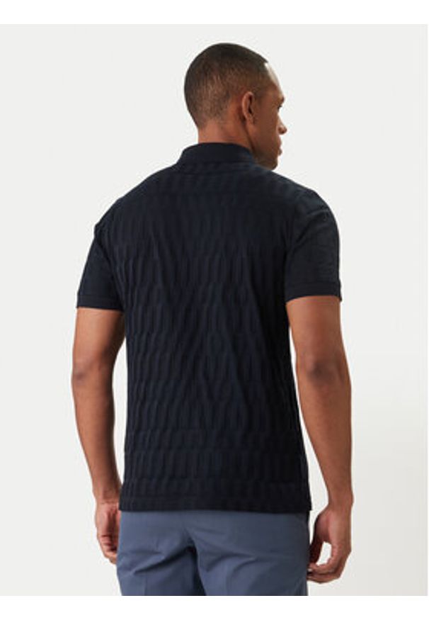 Karl Lagerfeld - KARL LAGERFELD Polo 745008 562203 Granatowy Regular Fit. Typ kołnierza: polo. Kolor: niebieski. Materiał: bawełna