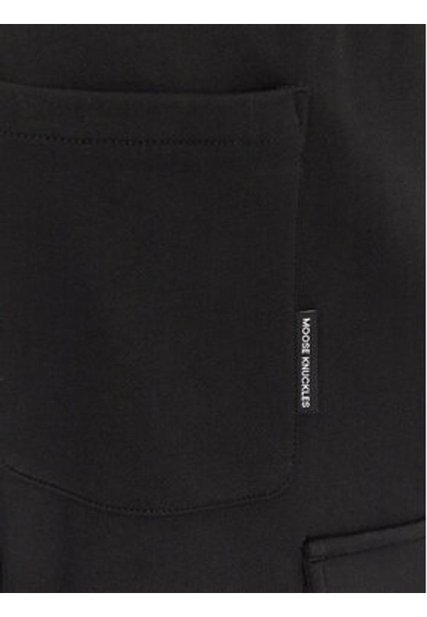 Moose Knuckles Szorty sportowe Hartsfield M14MR794 Czarny Regular Fit. Kolor: czarny. Materiał: bawełna. Styl: sportowy
