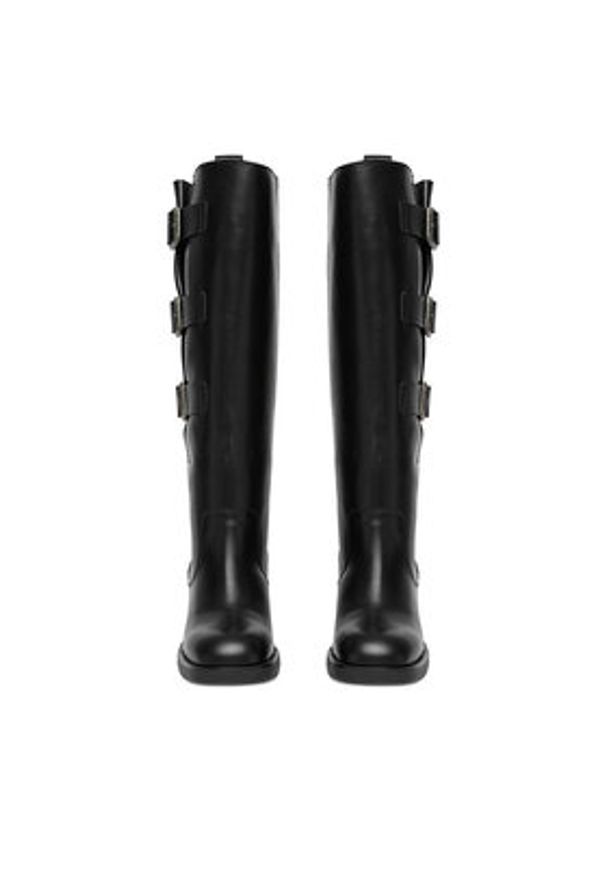 G-Star RAW - G-Star Raw Kozaki EO-GUNES-4772-25 Czarny. Kolor: czarny. Materiał: skóra