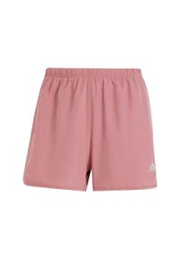 Adidas - Szorty Run It. Kolor: czerwony, wielokolorowy, różowy. Materiał: materiał. Sport: bieganie