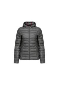 Jott - Damska kurtka puchowa JOTT Cloe. Kolor: szary, wielokolorowy, brązowy. Materiał: puch. Sezon: zima. Sport: narciarstwo #1