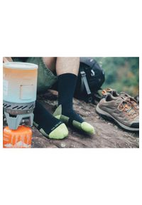 NA GIEAN - Skarpety Trekkingowe Na Giean Medium Weight Crew Black. Kolor: czarny, wielokolorowy, żółty. Materiał: wełna. Sport: turystyka piesza