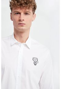 Karl Lagerfeld - Koszula męska KARL LAGERFELD. Materiał: bawełna. Wzór: nadruk. Styl: klasyczny #5