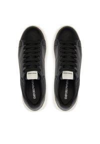 Emporio Armani Sneakersy X3X024 XF768 00002 Czarny. Kolor: czarny. Materiał: skóra