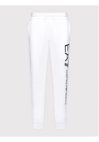 EA7 Emporio Armani Spodnie dresowe 8NPPC3 PJ05Z 1101 Biały Slim Fit. Kolor: biały. Materiał: bawełna #2