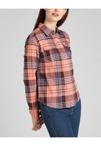 Lee - LEE REGULAR WESTERN SHIRT KOSZULA W KRATĘ DŁUGI RĘKAW DESERT ORANGE L45SXAOB. Długość rękawa: długi rękaw. Długość: długie