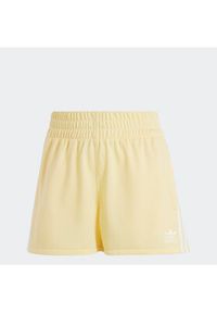 Adidas - adidas Szorty sportowe 3-Stripes Shorts IB7425 Żółty Regular Fit. Kolor: żółty. Materiał: syntetyk #2